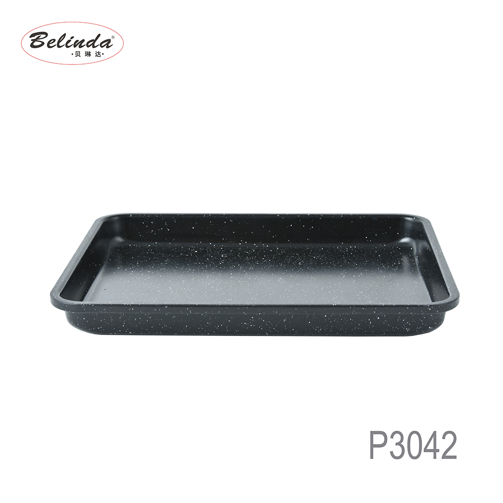 Home Kitchen Cooking Baking Tools Rectangle Non Stick Cast Iron Baking Tray For Roaster Oven
