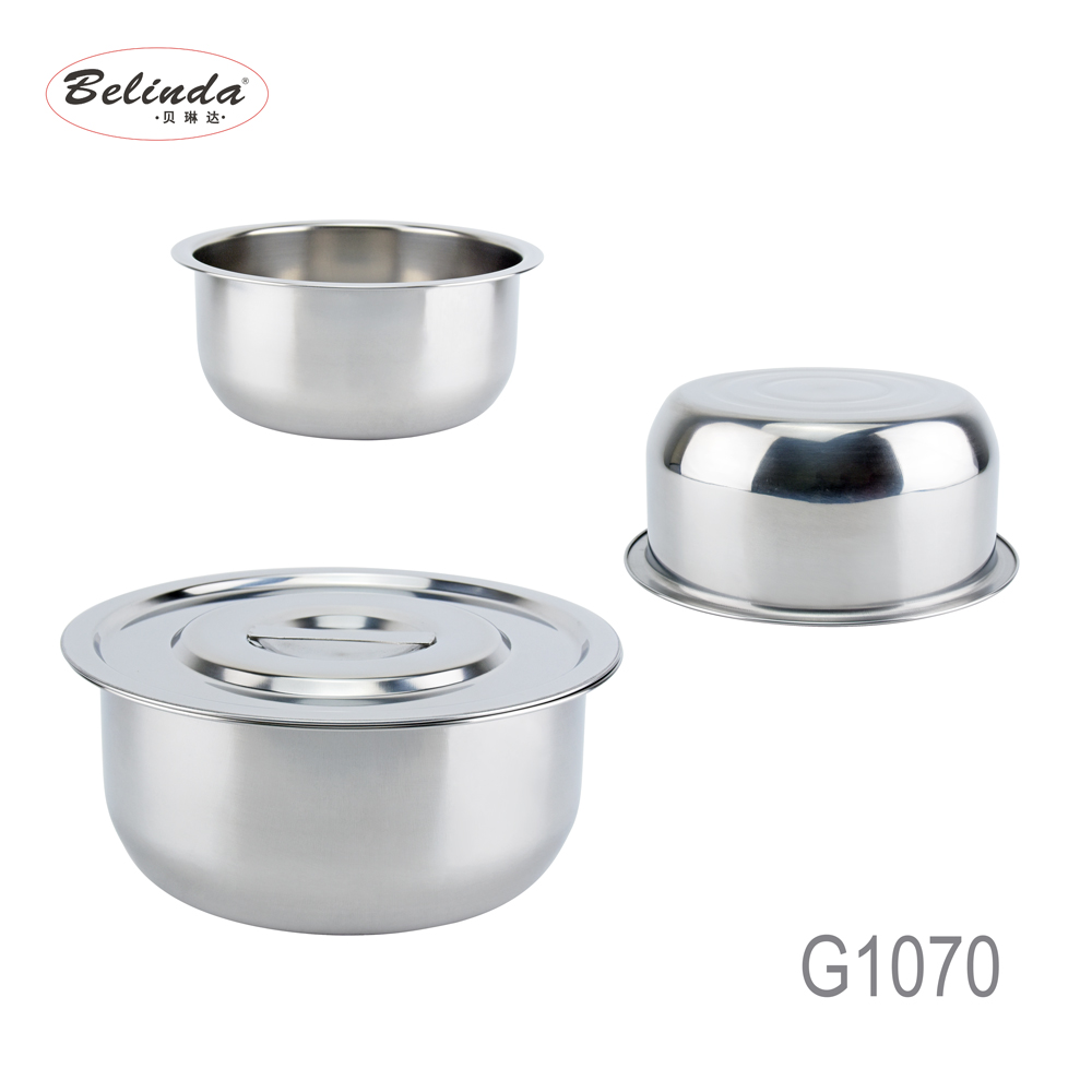 Promotion Item 5PCS Indian Cookware Pot Stainless Steel Cooking Sets Kitchen with Steamer