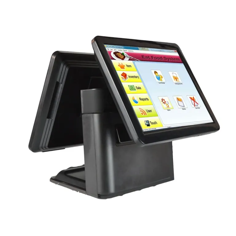 Caja registradora para supermercado de negocios, comestibles, conveniencia,  sistema POS de Windows al por menor con monitor de pantalla táctil