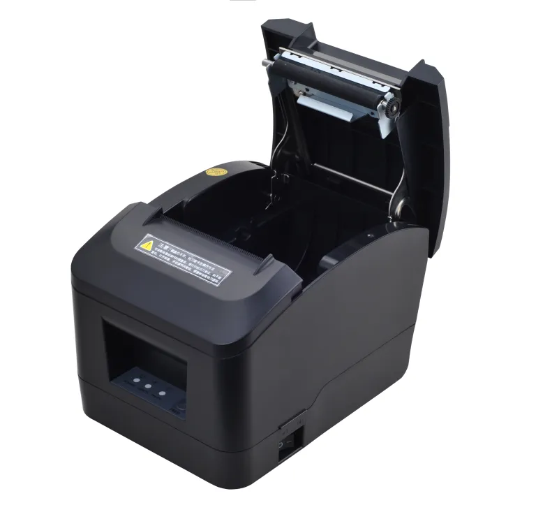 Thermal Receipt Printer 80mm Desktop Direct Thermal Printing USB+LAN  Connection 300mm/s High Speed w Auto Cutter Support ESC/POS