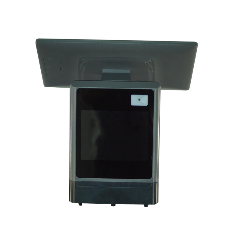 ComPOSxb, UerPOS - tela dupla do sistema de terminal pos com impressora térmica embutida de 80 mm máquina pos sistema pos toque 15 polegadas Touch máquina pos