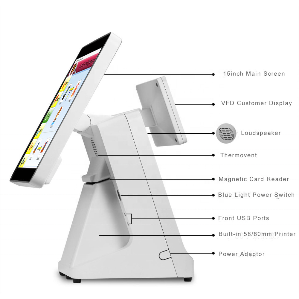 ComPOSxb, UerPOS - High Definition 15.6 Inch Pos Hardware Manufacturer  Touch Screen pos Terminal for supermarket 15 inch Touch POS Machine