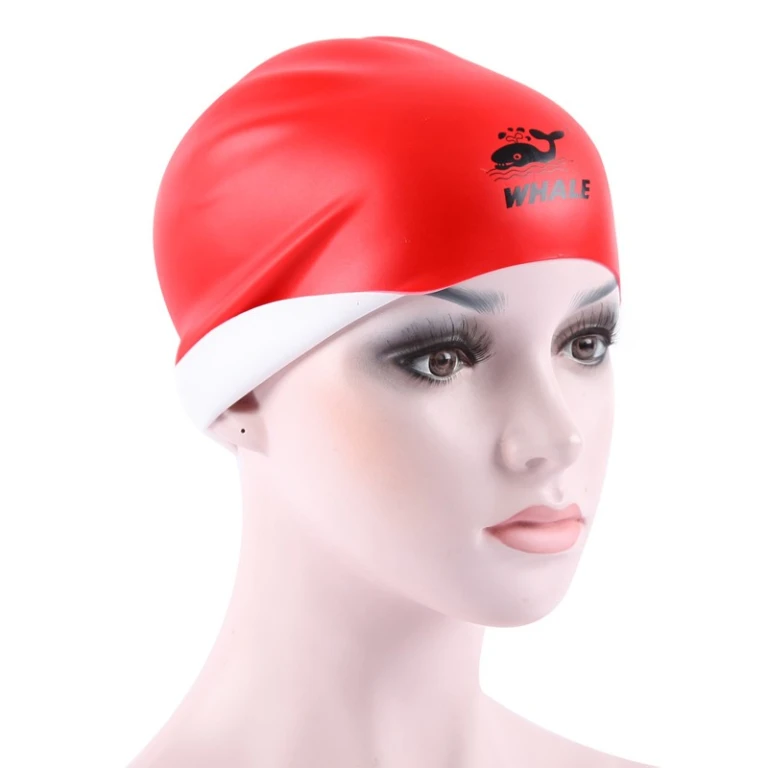 Bonnet Piscine Protection Oreille - 3D Silicone Imperméable -Gris