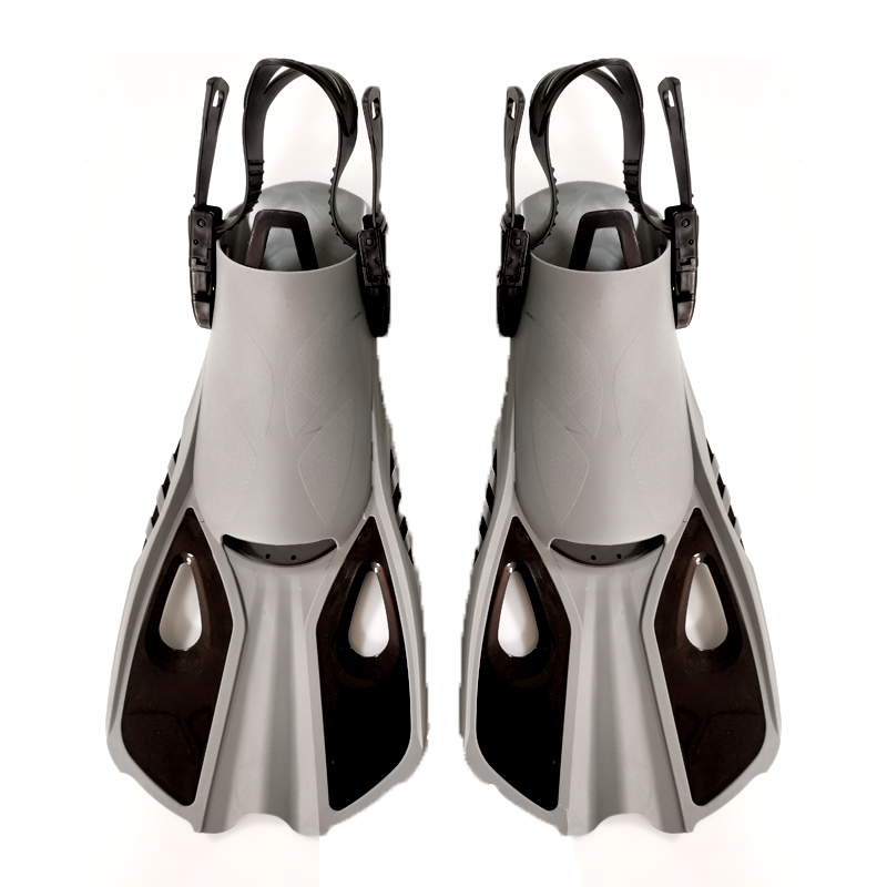 Supply Snorkel Fins Adjustable Buckles Open Heel Swim Flippers Travel Size  Short Swim Fins for Snorkeling Diving Swimming Adult Factory Quotes - OEM