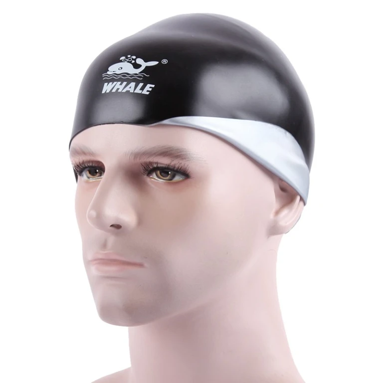 Gorro de natación de silicona grueso para mujer, antideslizante, diseño  impreso, alta elasticidad, grueso - AliExpress