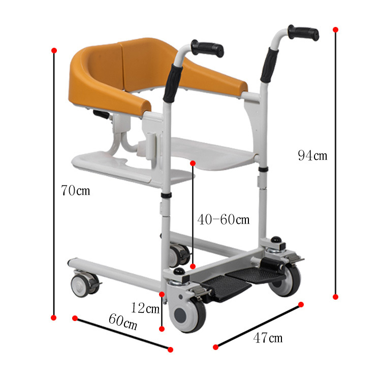TOPMEDI Wheelchairs With Toilet Wheel Chair Wheelchair Commode Manual Steel Oem Nonelectric