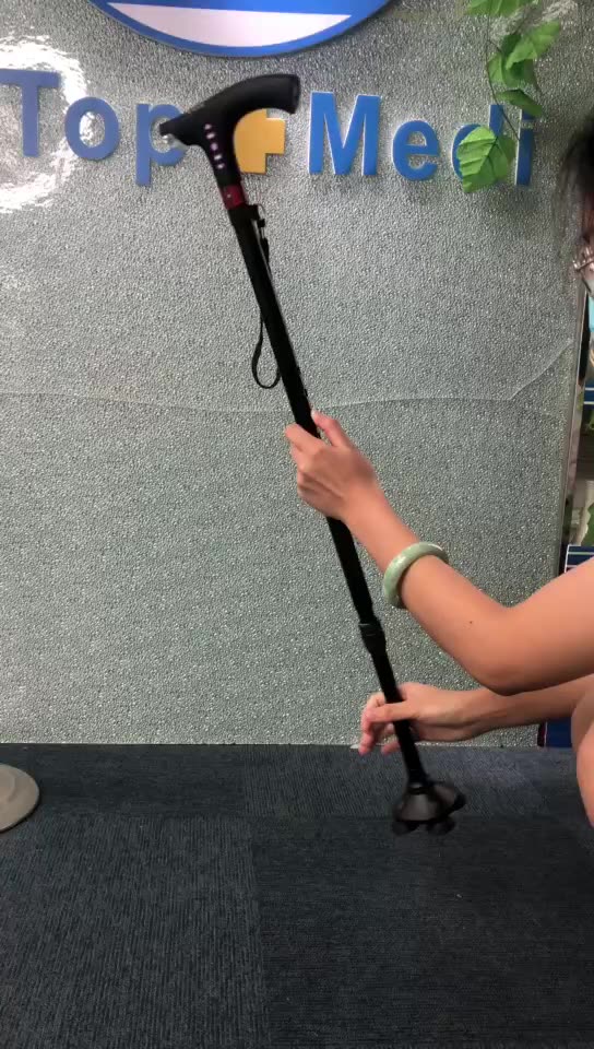 TOPMEDI Walking Sticks For Disabled Taser Defense Stick Folding Stool