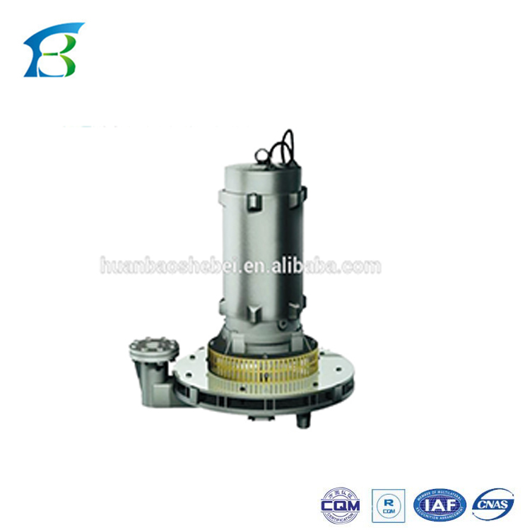 Free spare parts Submersible Type Aerator Waste Water Treatment For Sewage Purification