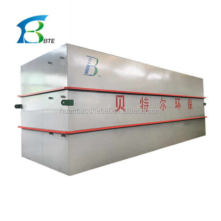 Q235 anti-corrosion carbon steel 100m3/day Stp Sewage Treatment Plant, For Human Wastewater Treatment