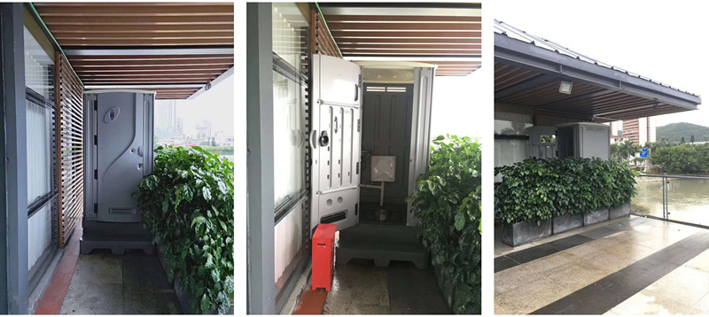 portable toilet sewage treatment plant  container toilet Water reused system  mobile toilet