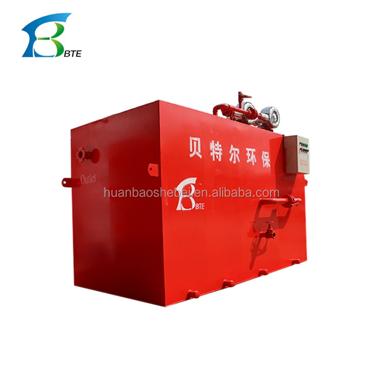 school canteen oily waste water treatment equipment, underground plant for sewage treatment system