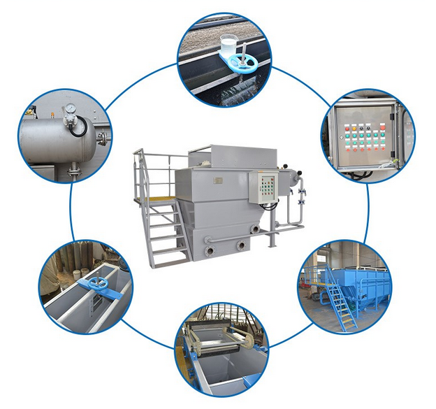 Dissolved Air Floatation Machine for removing the soilds in the sewage with CE certificate