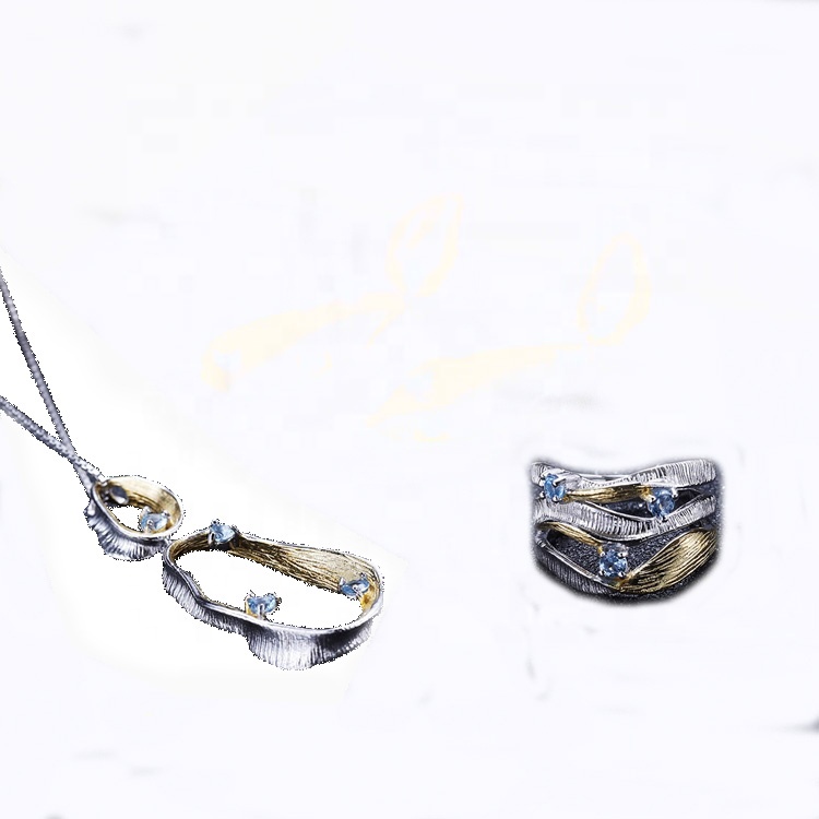 New Arrivals Spring Season Jewelry Series 925 Sterling Silver Natural Blue Stud Kolczyki dla damskich hurtowych 28