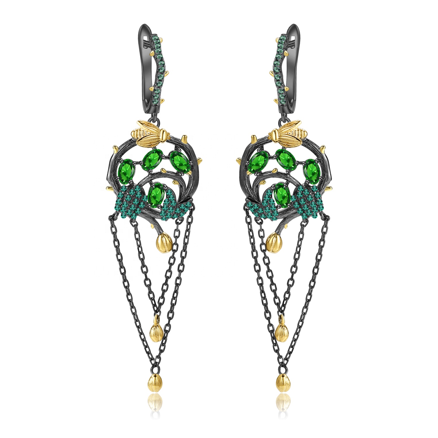 Emerald mhete / endarama-dzakarongedzwa mhete 17