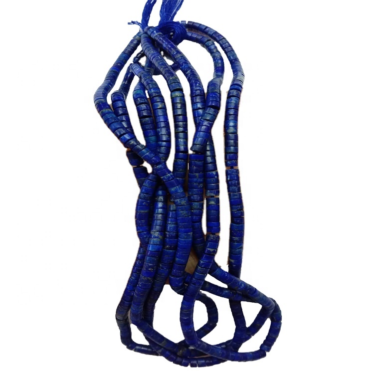 4mm natuerlike lapis lazuli blauwe bead snaren buis kralen emstone lapis lazuli sieraden 28