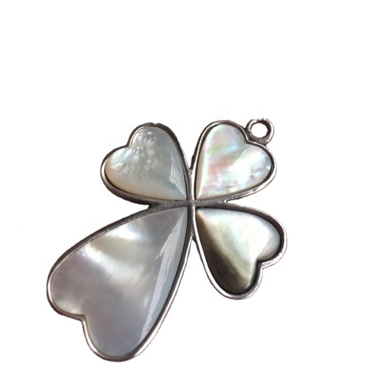 அபாலோன் ஷெல் மலர்கள் பதக்கத்தில் மணிகள் தளர்வான இயற்கை ரத்தினம் தங்கம் பூசப்பட்ட 17