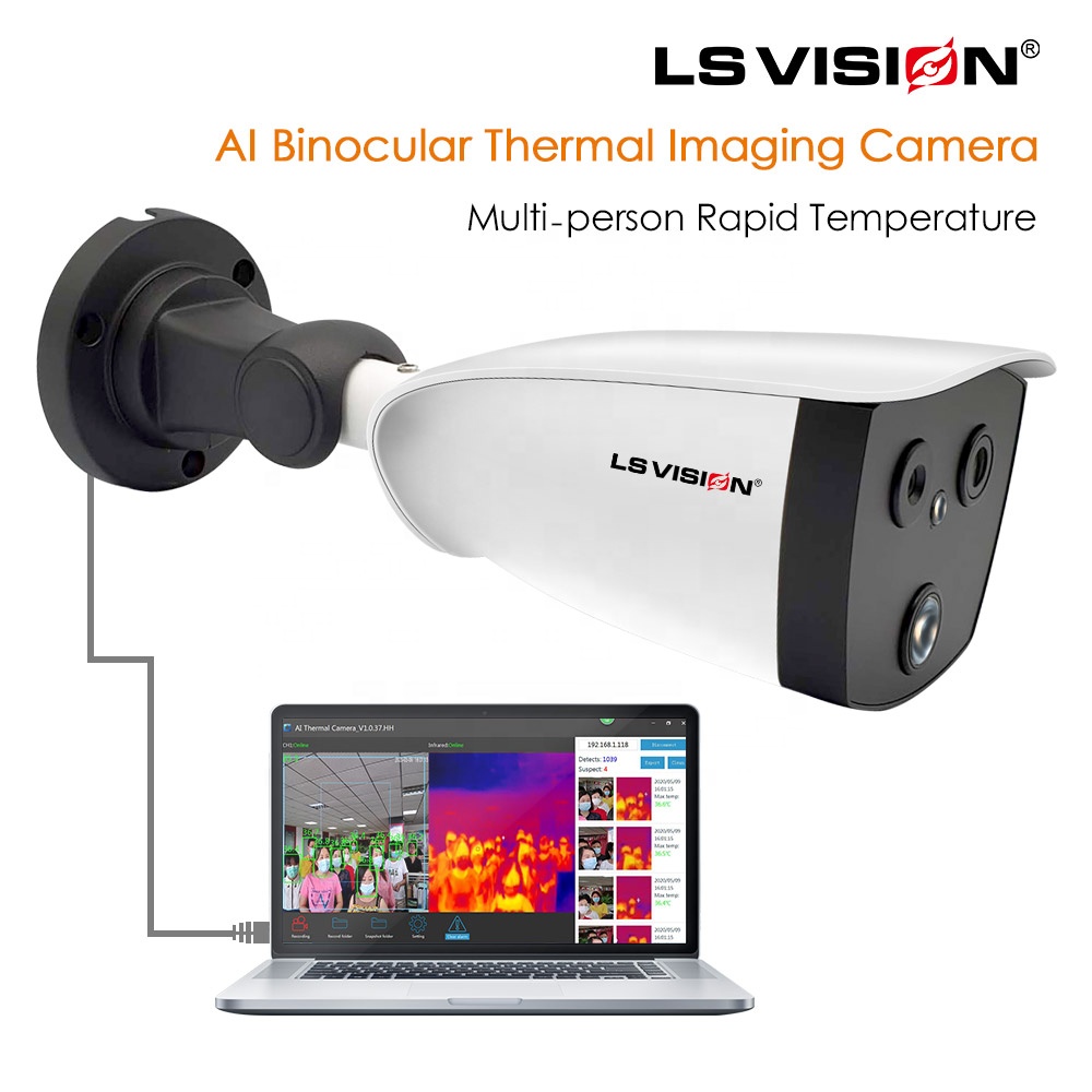 Infrared Thermal Imaging HD IP Camera Smart Human Body Temperature Measurement 