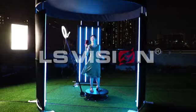 360 Photo Booth Rotating Machine Photobooth 360 Camera Video Photo Booth  for Events Parties Platform 39.4 100cm