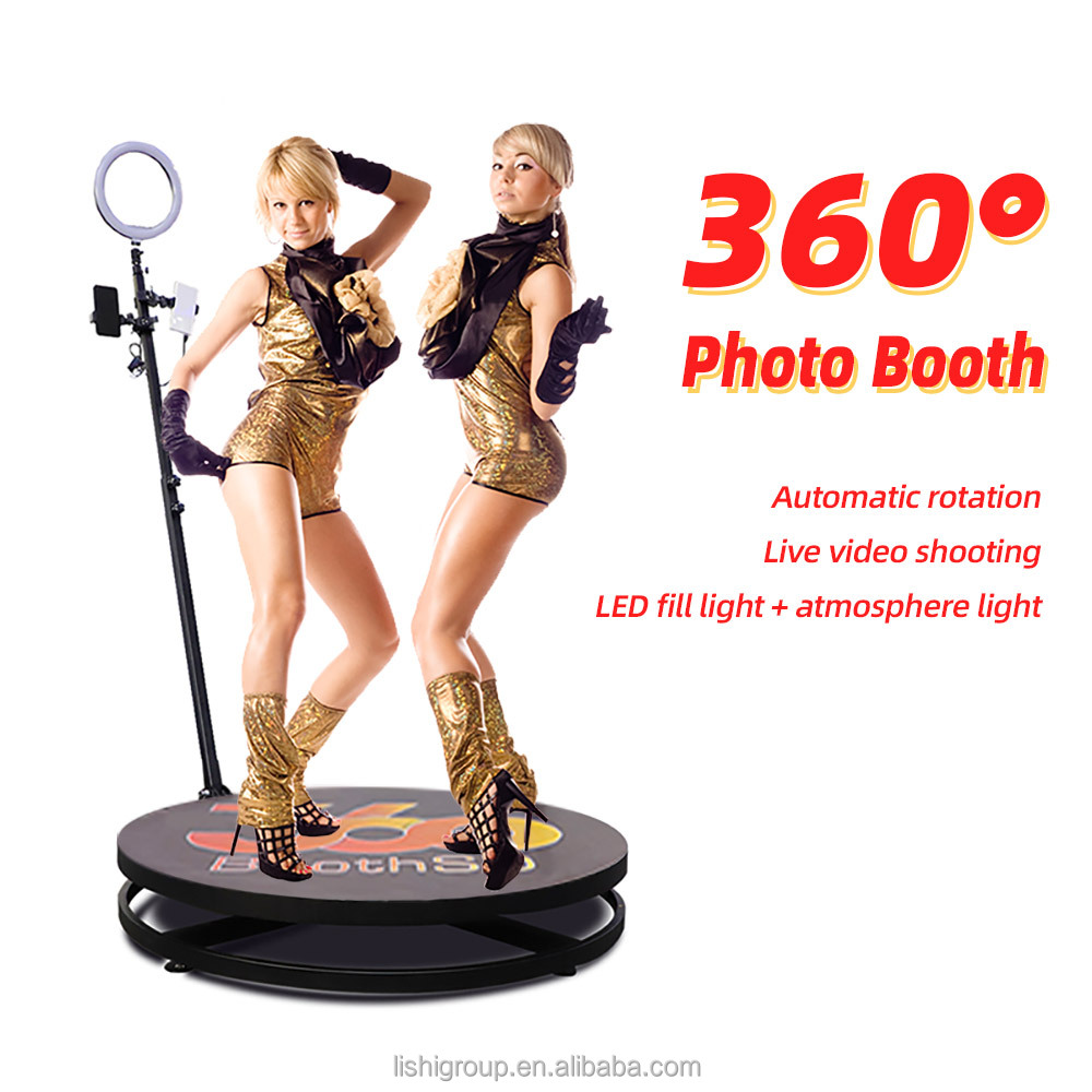 360 Photo Booth Photobooth Intelligent Magic Automatic Portable Rotati
