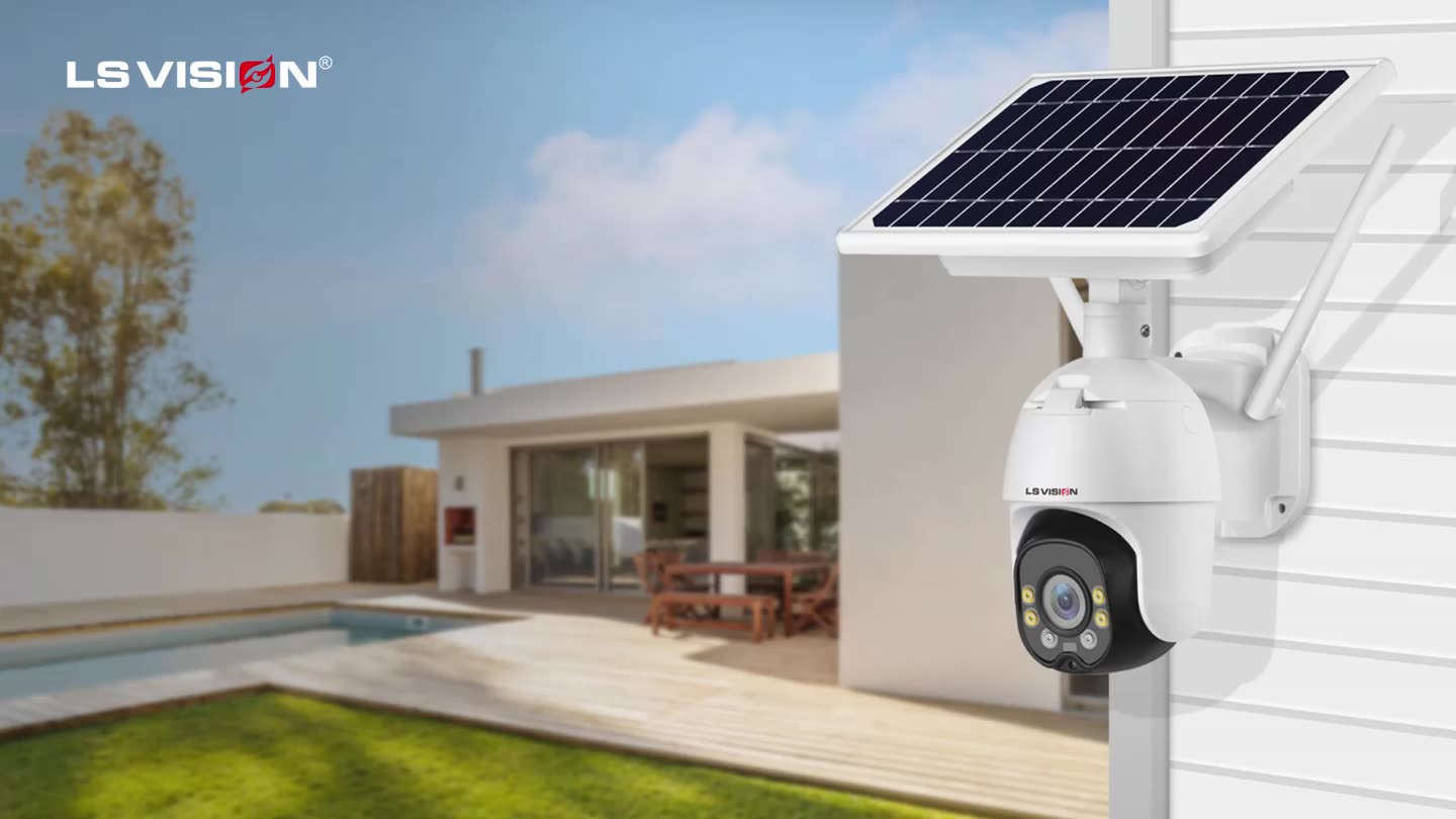 Cámara de seguridad solar 4G LTE para exteriores, cámara de  1080P para el hogar al aire libre con panel solar para seguridad en el  hogar con visión nocturna, detección humana PIR