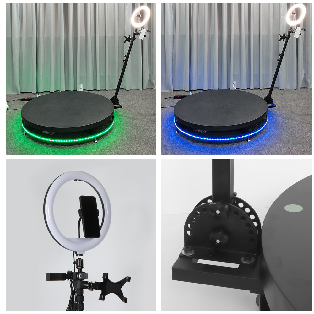 LSVISION Dropshipping Portable 360 Selfie Spin Photo Booth Slow