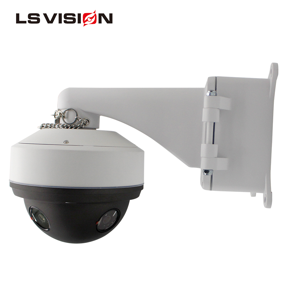 Caméra de vidéosurveillance à 360 degrés LS VISION avec caméra IP  panoramique multi-capteurs