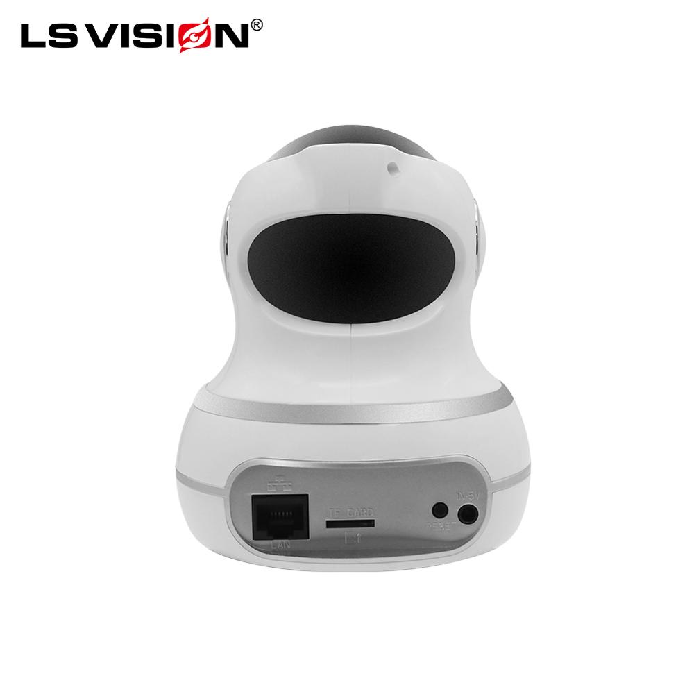 LSVISION - LS VISION Умный дом с автоматическим отслеживанием PTZ 720P  Двусторонняя звуковая сигнализация движения Поддержка платформы Alexa  Беспроводная IP-камера Мини WiFi PTZ-камера