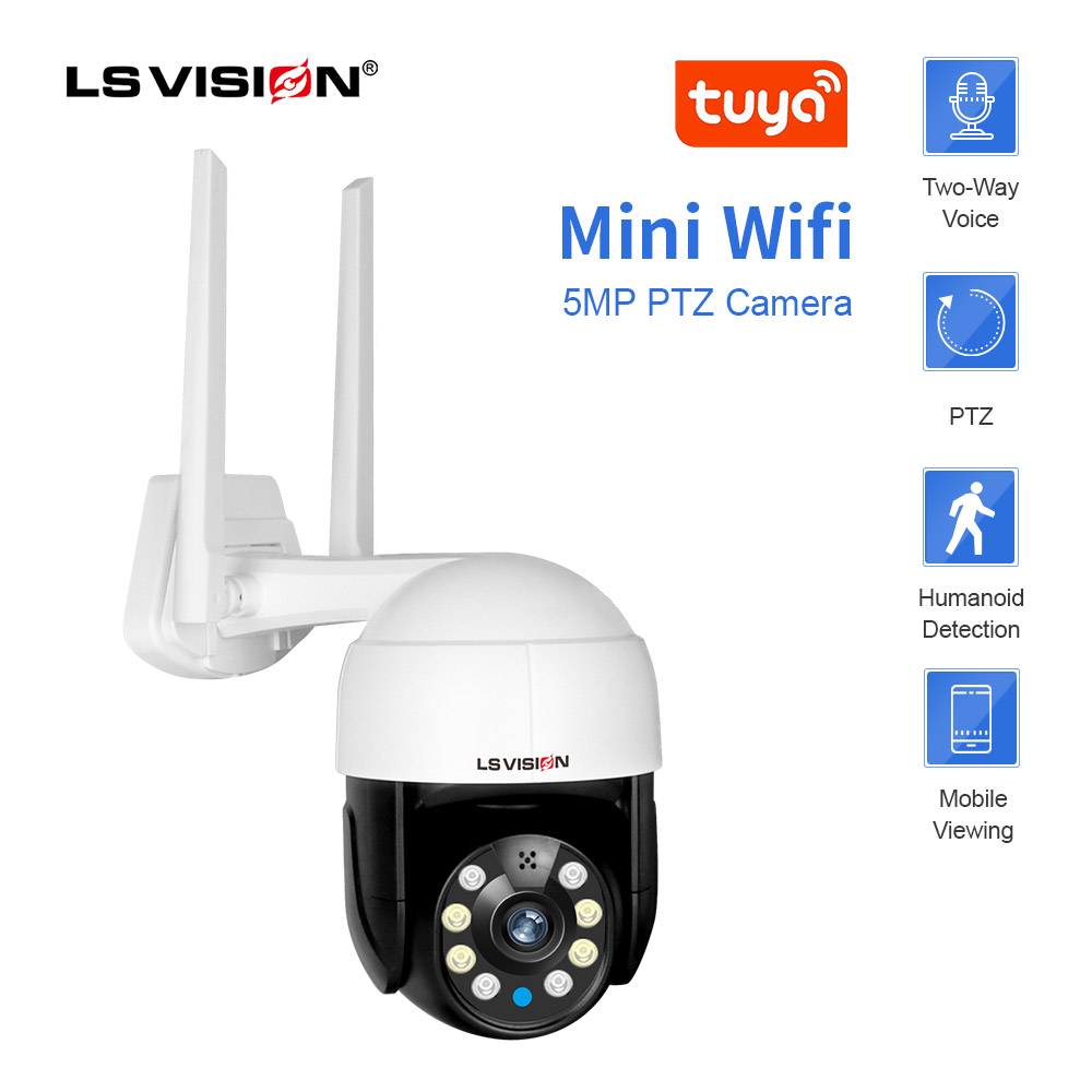  Tuya Smart Life Security Camera,1080P HD Wireless WiFi Home  Surveillance Pan/Tilt 360° View Waterproof Night Vision, Human  Detection,Auto Tracking : Electronics
