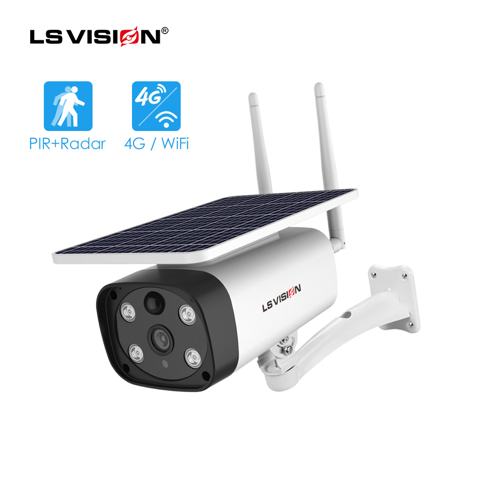 Caméra de surveillance IP WIFI ou 4G motorisée extérieure solaire 4MP