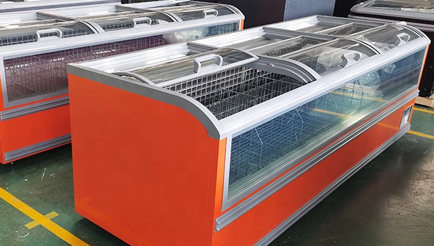 DUSUNG - Dusung refrigeration equipment supermarket chest freezer blast freezer price display freezer for supermarket 1.Island Freezer