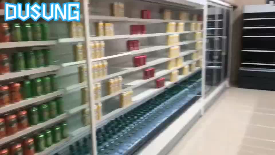 supermarket refrigeration glass door chest island freezer horizontal supermarket freezer for Shandong, China