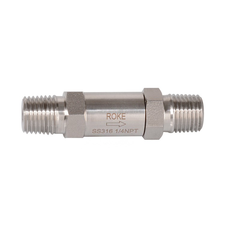 Nantong Roke Fluid Equipment Coltd Stainless Steel 316 Npt Male Thread Check Valve Opening