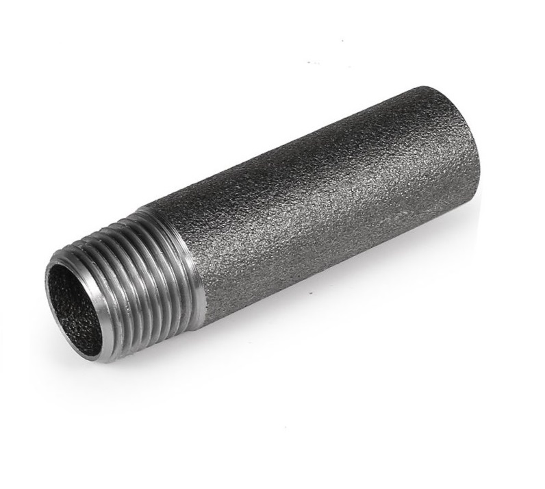 Carbon Steel NPT/BSPT Male Thread Round Connectors 3"/4"/6" Long Half ...