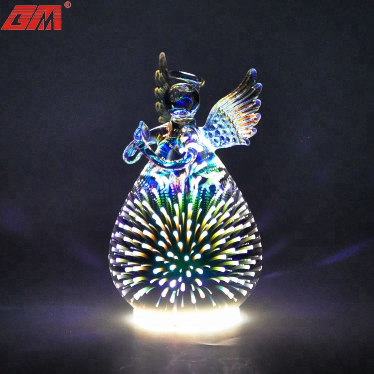 Guanmei - 2021 3D design globe wholesale glass angel ornament 3D Products