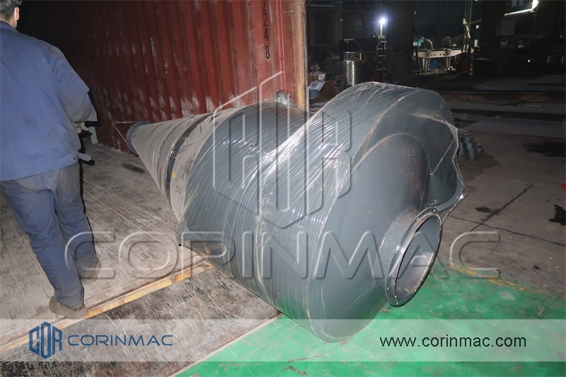 siklon, jalur produksi mortar kering
