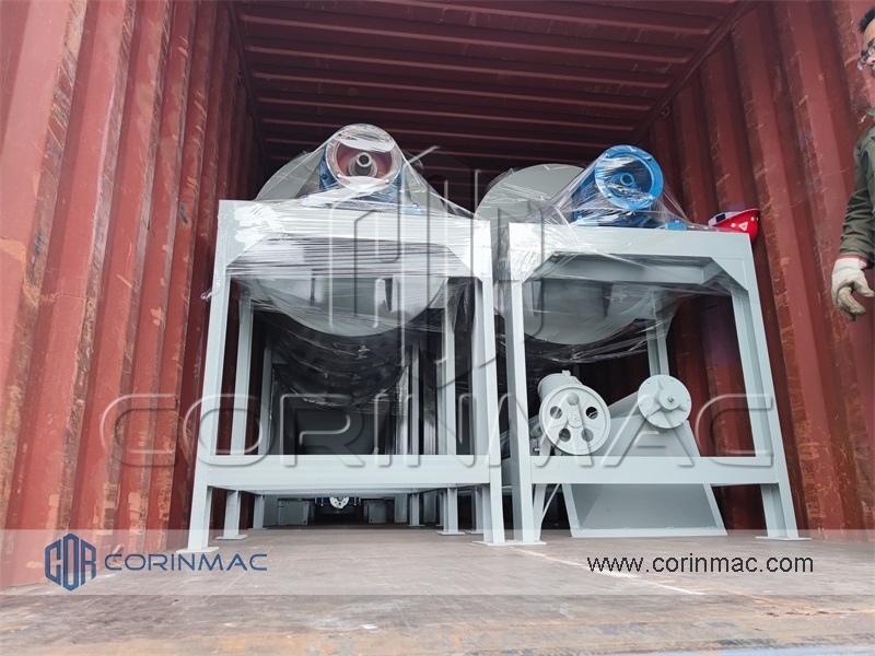mixer pita spiral, jalur produksi mortar kering