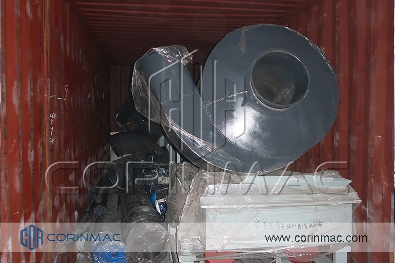siklon, jalur produksi mortar kering