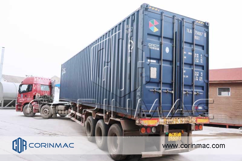 dry mortar production plant container