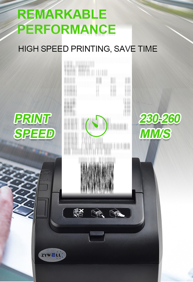 ZYWELL Desktop 2 inch 3 inch thermal printer driver download free