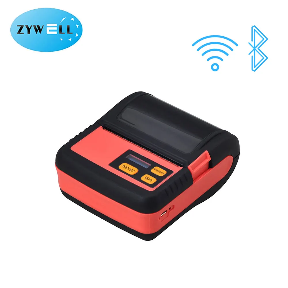 ZYWELL - Máy in nhãn mini ZM02 máy in tem nhãn mã vạch nhiệt trực tiếp không