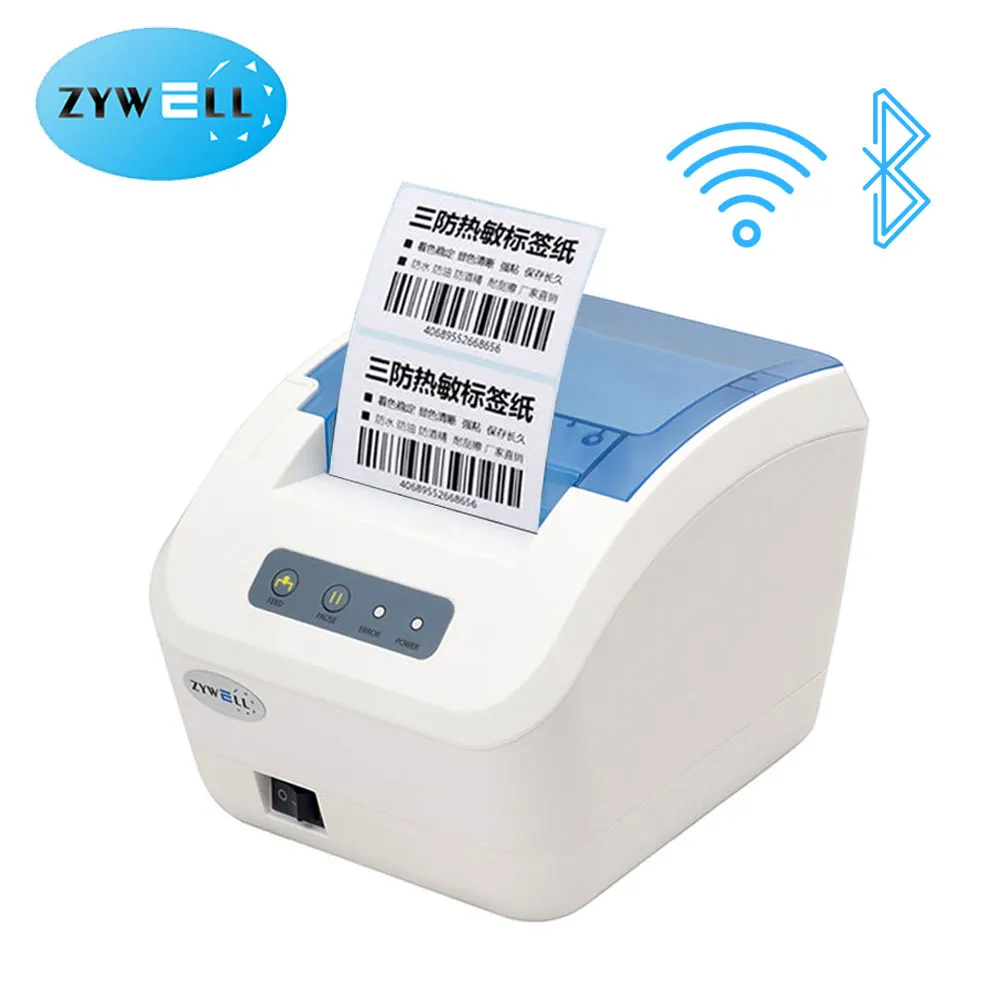 glas svamp købmand ZYWELL - OEM Factory Price Kit label thermal printer system WIFI pos 80mm  desktop barcode sticker printer