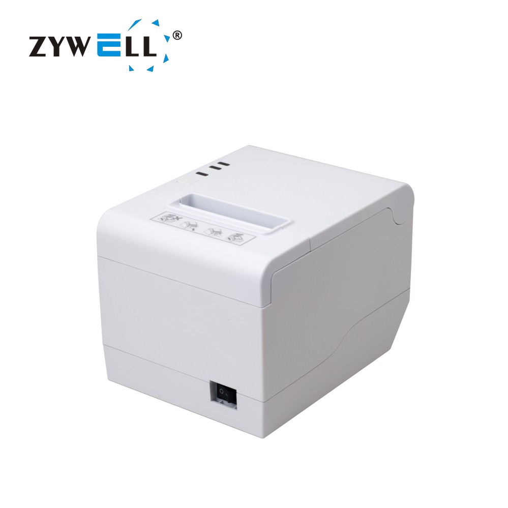 ZYWELL Cheap small printer ZY808 Zywell pos system desktop inkless 80mm thermal receipt