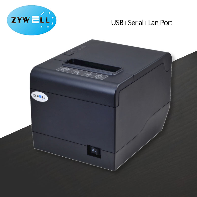 ZYWELL ZY808 Inkless 3inch white receipt printer 80mm bluetooth thermal ticket printer