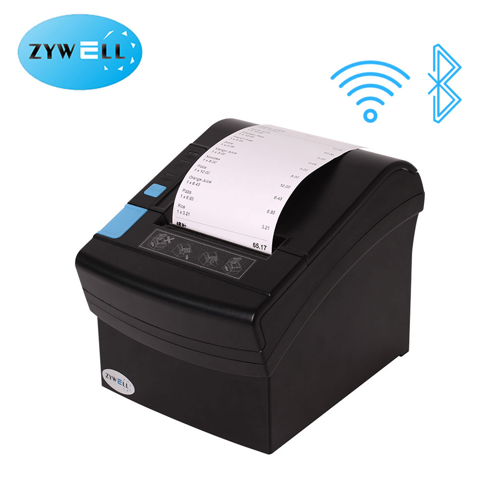 ZYWELL - 高速印刷 80mm WIFI Bluetooth レシートプリンター 3inch 
