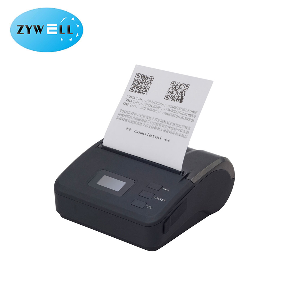 Портативный чековый принтер Zywell 80 мм - беспроводной Bluetooth