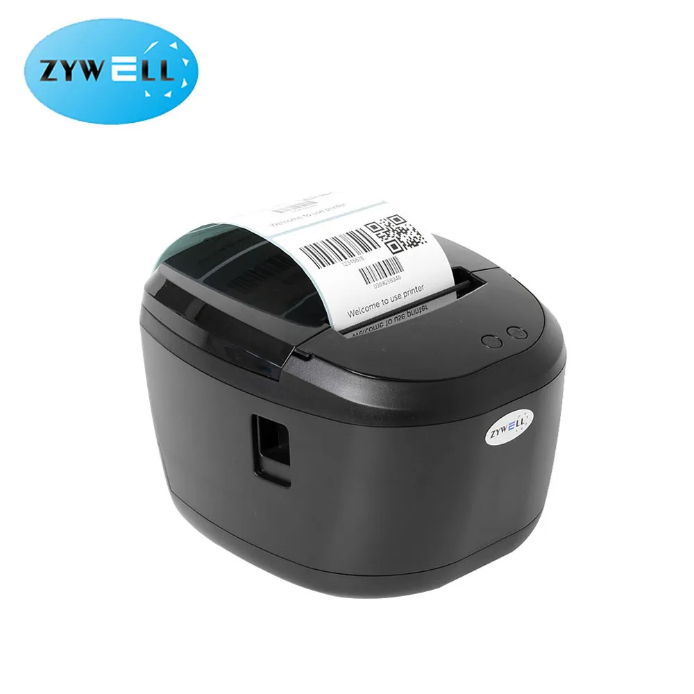 ZYWELL - Zywell impresora de codigo de barras thermal label printer roll auto cut digital label printer ZY309 USB+RS232+LAN