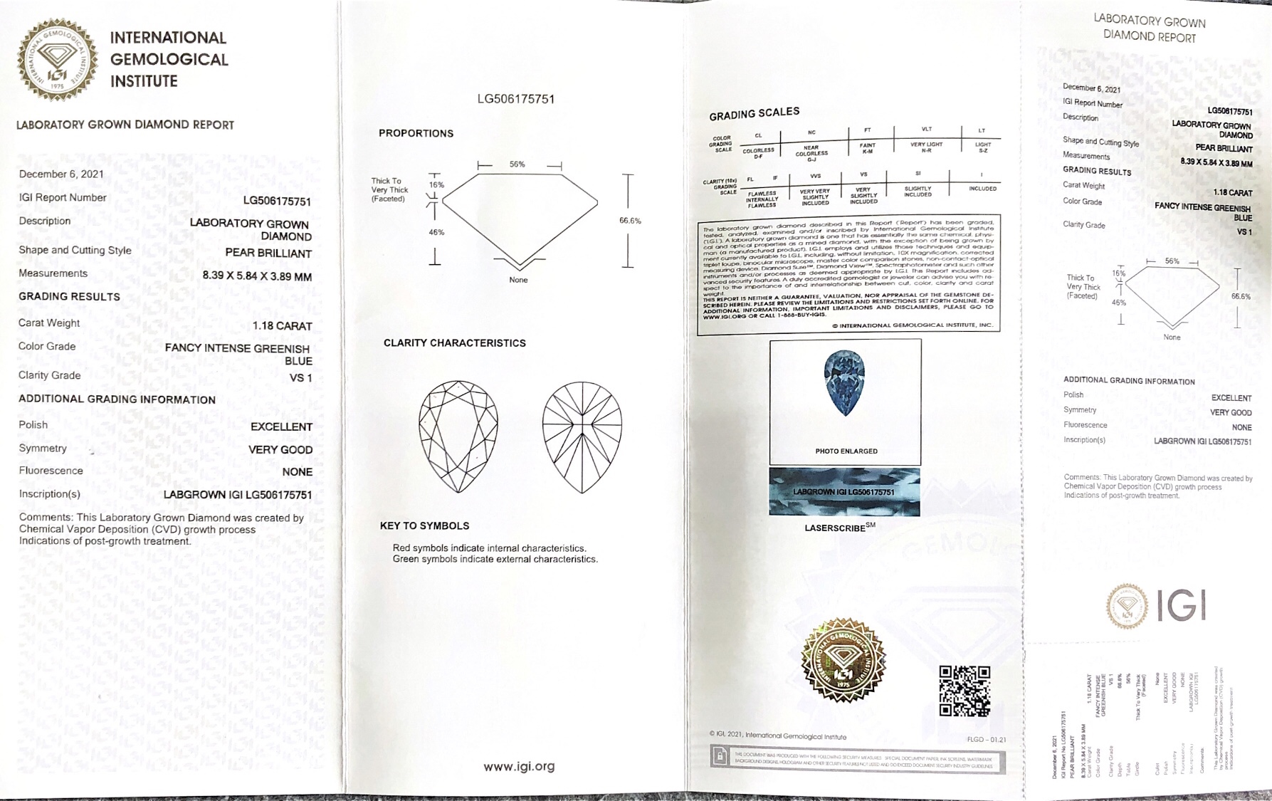 Ювелирные изделия Messi - 1ct 2ct Pear VS Loose Blue Лабораторно выращенныебриллианты CVD Lab Created Blue Diamond Blue