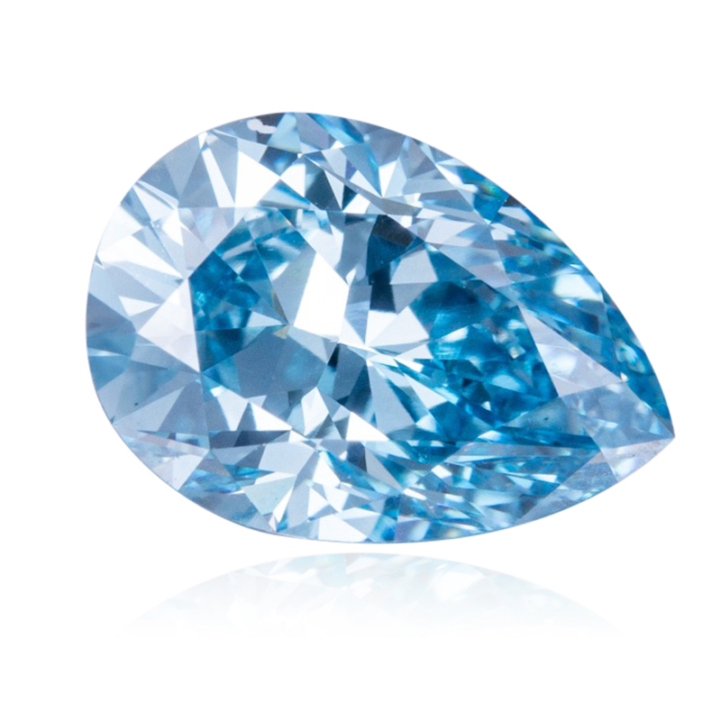 Ювелирные изделия Messi - 1ct 2ct Pear VS Loose Blue Лабораторно выращенныебриллианты CVD Lab Created Blue Diamond Blue