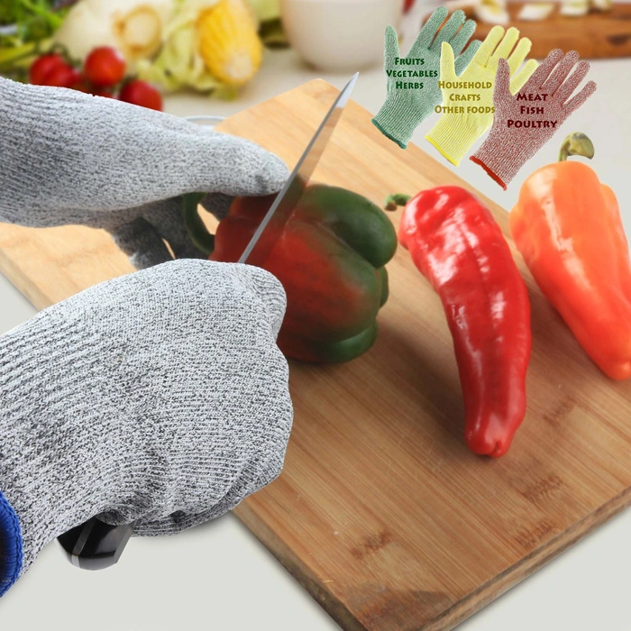 Ce En388 Level 5 Cut Resistant Anti Cut PU Coated Safety Cut Resistant Gloves