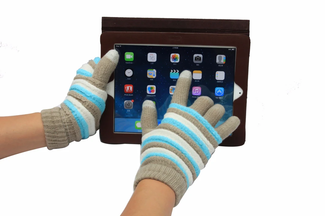 Fashion Warm Acrylic Conductive Glove